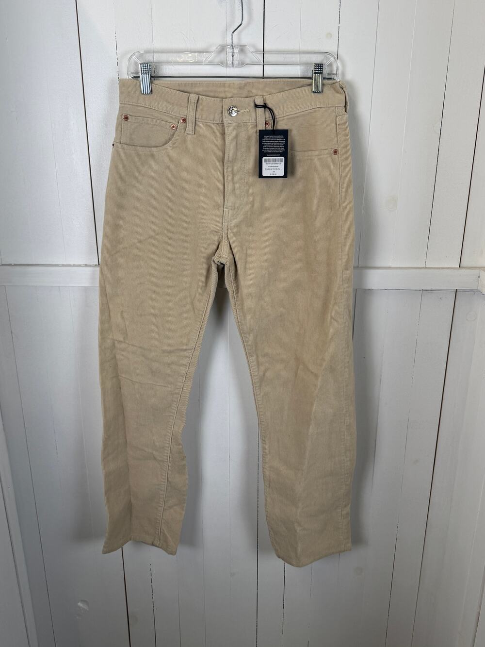 Buck Mason Cream Cotton Dress Pants 29x30 NWT Men's